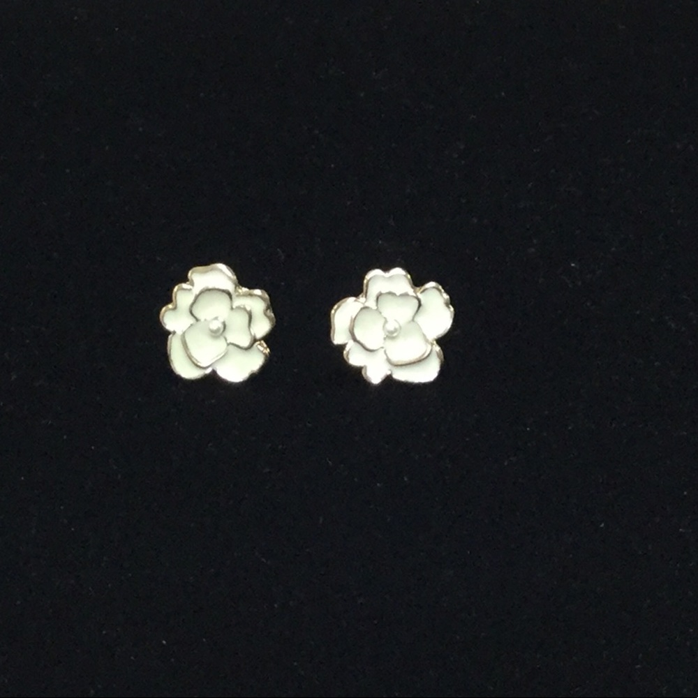 Floral Enamel Earrings